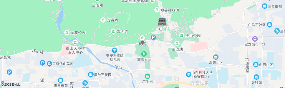 泰安泉盛大酒店_公交站地图_泰安公交_妙搜公交查询2024