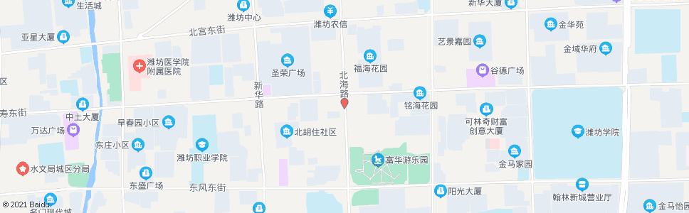 潍坊北海路福寿街路口南_公交站地图_潍坊公交_妙搜公交查询2024