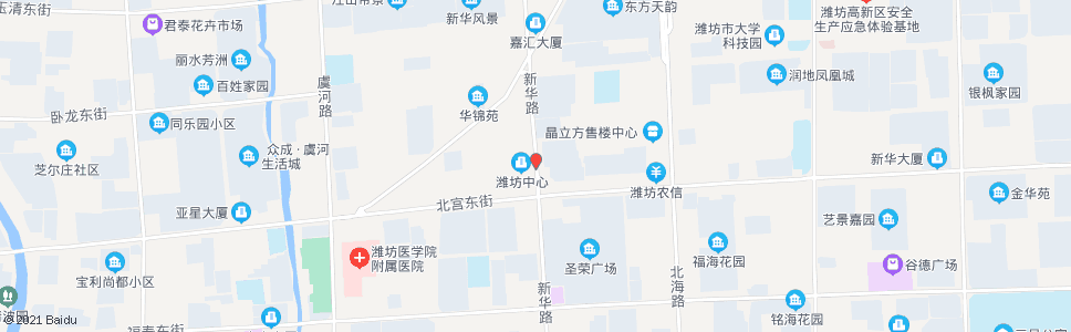 潍坊新华路北宫街路口_公交站地图_潍坊公交_妙搜公交查询2024