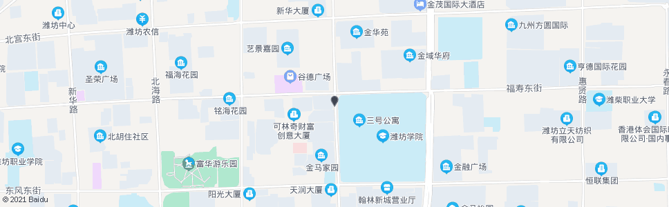 潍坊福寿街路口(金马路)_公交站地图_潍坊公交_妙搜公交查询2024