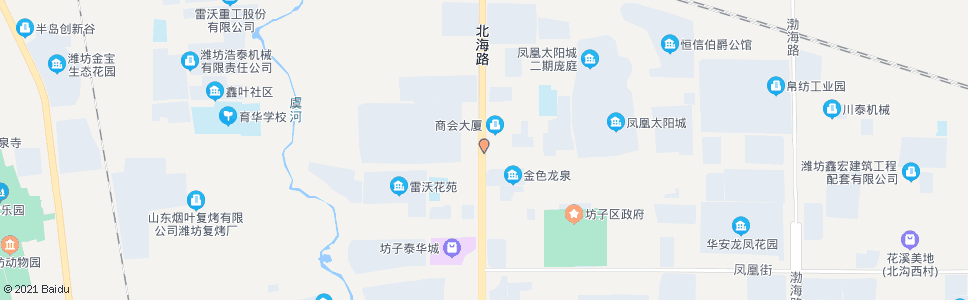 潍坊北海路龙泉街路口_公交站地图_潍坊公交_妙搜公交查询2024