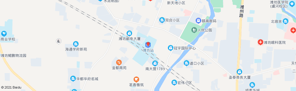 潍坊刘店_公交站地图_潍坊公交_妙搜公交查询2024