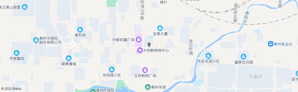 潍坊人民商场市北店_公交站地图_潍坊公交_妙搜公交查询2024