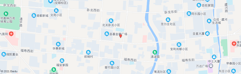 潍坊万家福超市(新纪元建材市场)_公交站地图_潍坊公交_妙搜公交查询2024