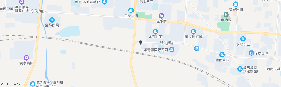 潍坊胜利街长松路口(华孚轴承)_公交站地图_潍坊公交_妙搜公交查询2024