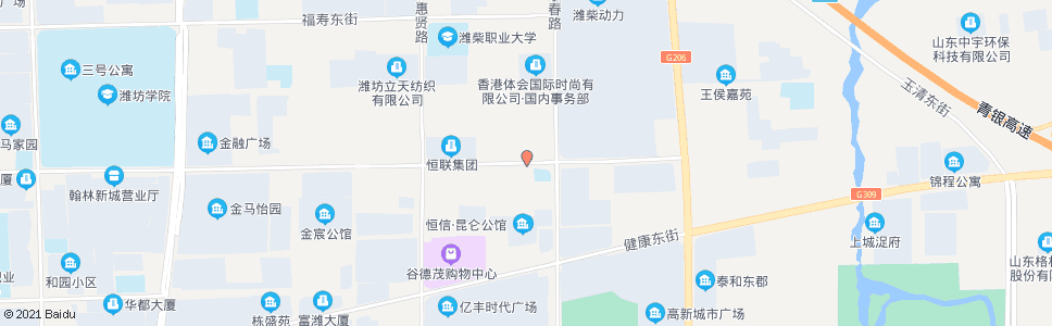 潍坊东风街永春路口_公交站地图_潍坊公交_妙搜公交查询2024