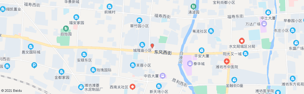 潍坊市行政审批中心(脑科医院)_公交站地图_潍坊公交_妙搜公交查询2024