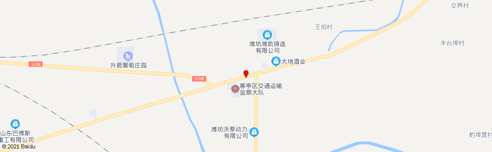 潍坊通亭街杨瓦路口_公交站地图_潍坊公交_妙搜公交查询2024