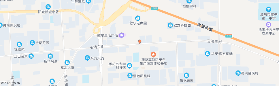 潍坊玉清街东方路口_公交站地图_潍坊公交_妙搜公交查询2024