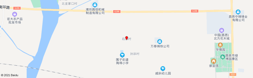 潍坊后斜村_公交站地图_潍坊公交_妙搜公交查询2024