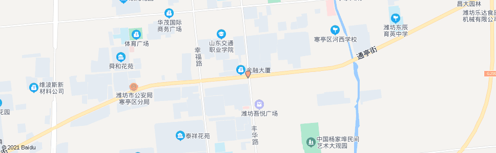 潍坊通亭街霞飞路口_公交站地图_潍坊公交_妙搜公交查询2024