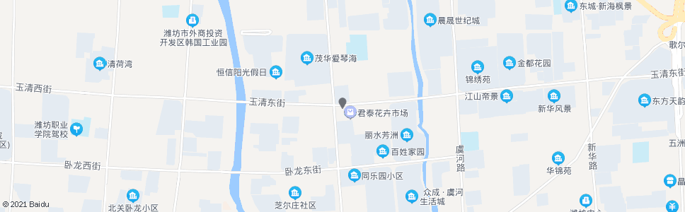 潍坊潍州路玉清东街路口_公交站地图_潍坊公交_妙搜公交查询2024