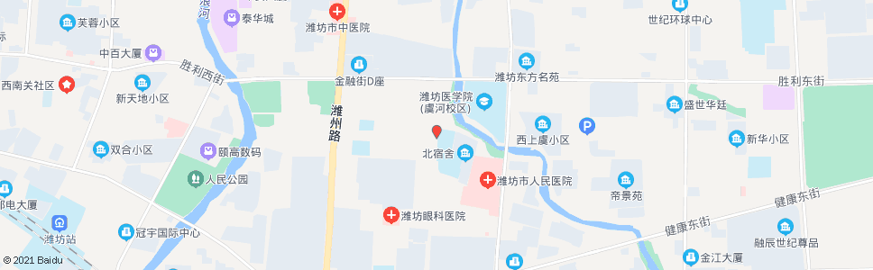 潍坊鸢飞路行政街路口_公交站地图_潍坊公交_妙搜公交查询2024