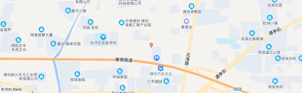 潍坊友谊路吉庆街路口_公交站地图_潍坊公交_妙搜公交查询2024