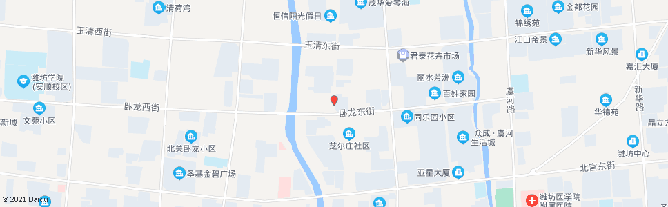 潍坊四平路卧龙街路口_公交站地图_潍坊公交_妙搜公交查询2024