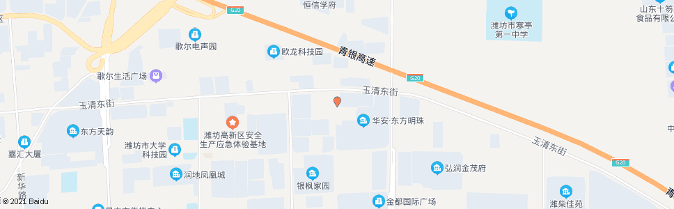 潍坊潍县中路玉清街路口_公交站地图_潍坊公交_妙搜公交查询2024