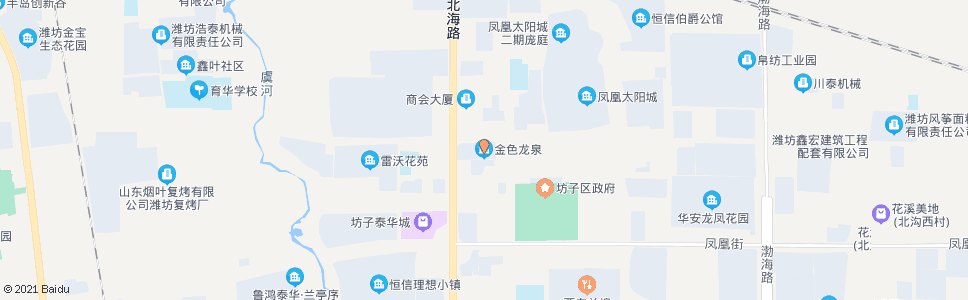 潍坊龙泉街郑营路口(天翔金色龙泉小区)_公交站地图_潍坊公交_妙搜公交查询2024