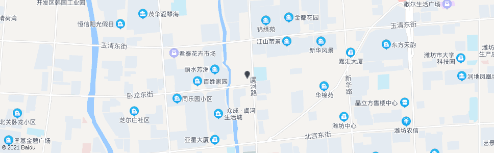 潍坊孙家村(虞河路)_公交站地图_潍坊公交_妙搜公交查询2024