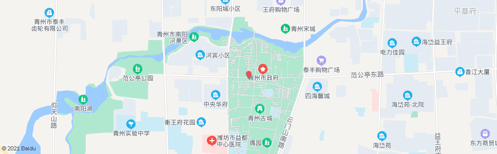 潍坊偶园街_公交站地图_潍坊公交_妙搜公交查询2024