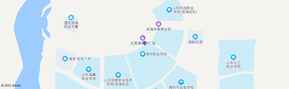 潍坊潍坊职业学院滨海校区_公交站地图_潍坊公交_妙搜公交查询2025