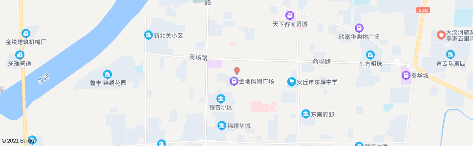 潍坊佳乐家兴安店(安丘)_公交站地图_潍坊公交_妙搜公交查询2025