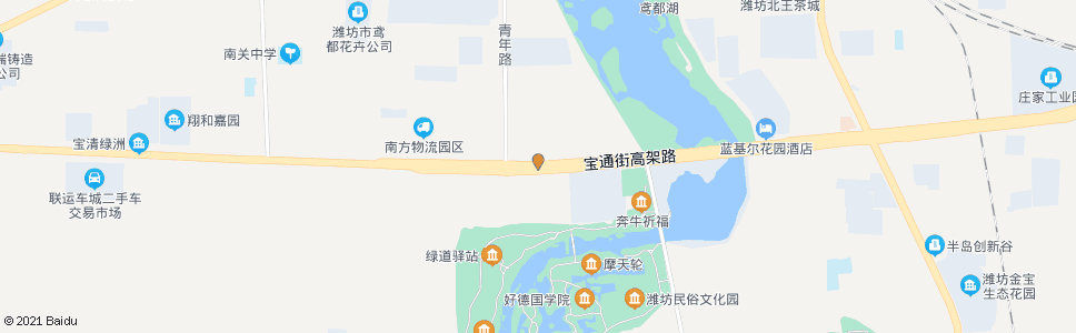 潍坊宝通街青年路口_公交站地图_潍坊公交_妙搜公交查询2025