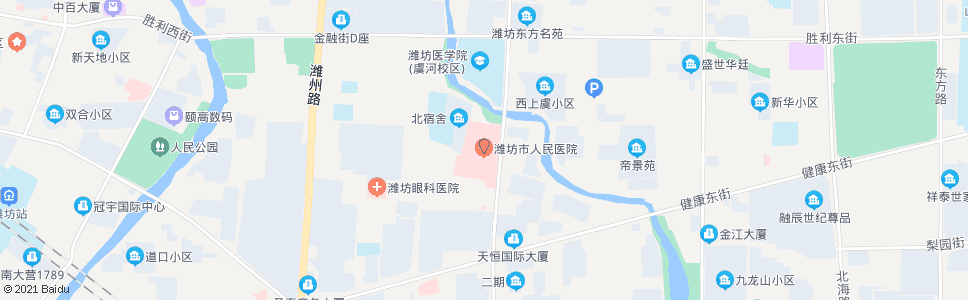 潍坊医院_公交站地图_潍坊公交_妙搜公交查询2024