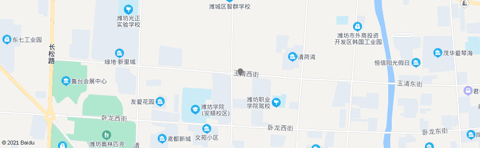 潍坊玉清街怡园路口_公交站地图_潍坊公交_妙搜公交查询2024