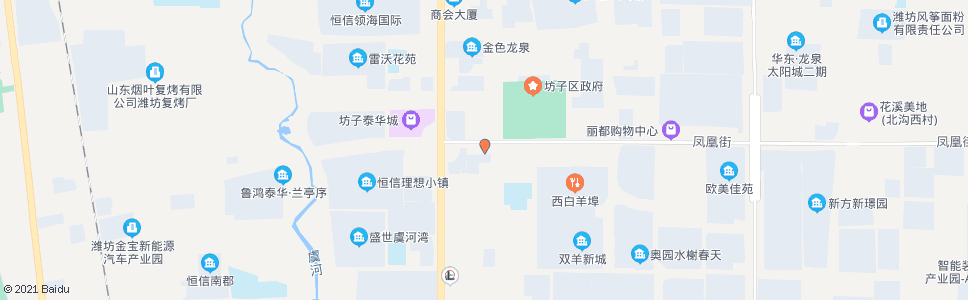 潍坊百大万家福坊子店(亚特尔未来广场)_公交站地图_潍坊公交_妙搜公交查询2024