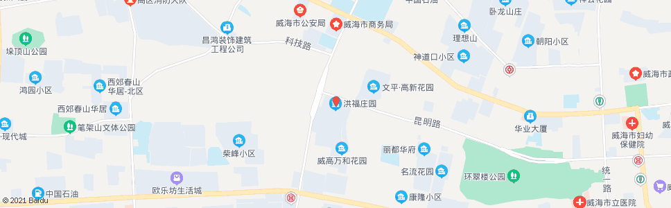 威海阮家寺(洪福庄园)_公交站地图_威海公交_妙搜公交查询2024