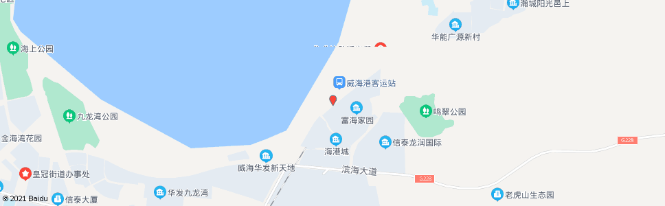 威海威海港候船厅(沟北村)_公交站地图_威海公交_妙搜公交查询2025