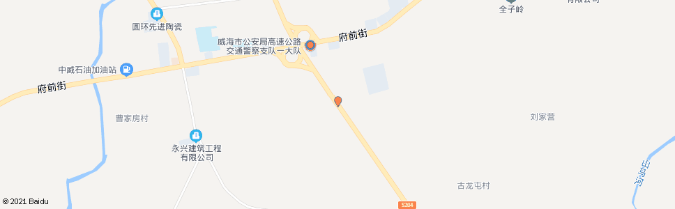 威海汪疃湿地公园(老船长大酒店)_公交站地图_威海公交_妙搜公交查询2024