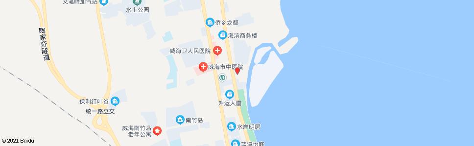 威海海警一队_公交站地图_威海公交_妙搜公交查询2024