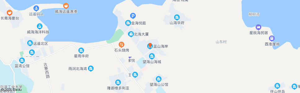 威海孙家疃镇政府(蓝山海岸)_公交站地图_威海公交_妙搜公交查询2024