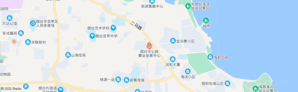 烟台开发区公路大厦_公交站地图_烟台公交_妙搜公交查询2024