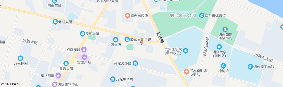 烟台市委党校(海悦大厦酒店)_公交站地图_烟台公交_妙搜公交查询2024