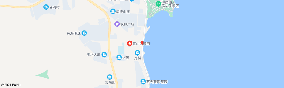 烟台莱山区政府_公交站地图_烟台公交_妙搜公交查询2024