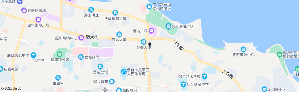 烟台三马路海通证券_公交站地图_烟台公交_妙搜公交查询2024