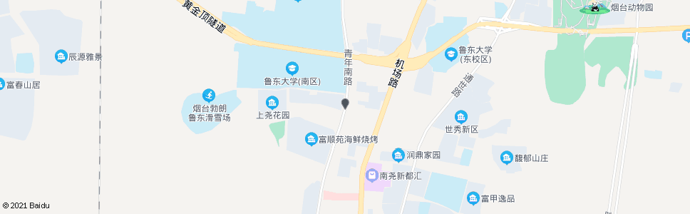 烟台烟台旅游学校阳光上城南区_公交站地图_烟台公交_妙搜公交查询2024