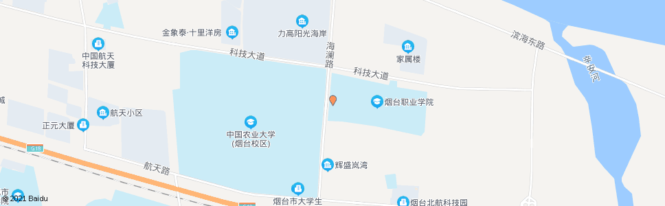 烟台职业学院西门_公交站地图_烟台公交_妙搜公交查询2024