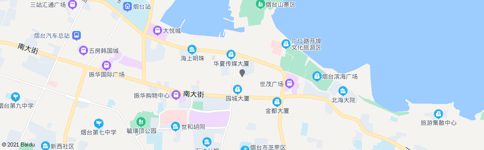 烟台太平洋大酒店_公交站地图_烟台公交_妙搜公交查询2024