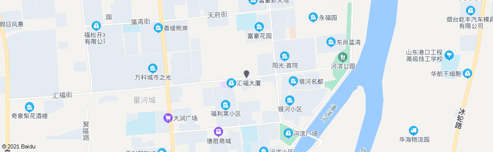 烟台福山建筑业管理处_公交站地图_烟台公交_妙搜公交查询2024