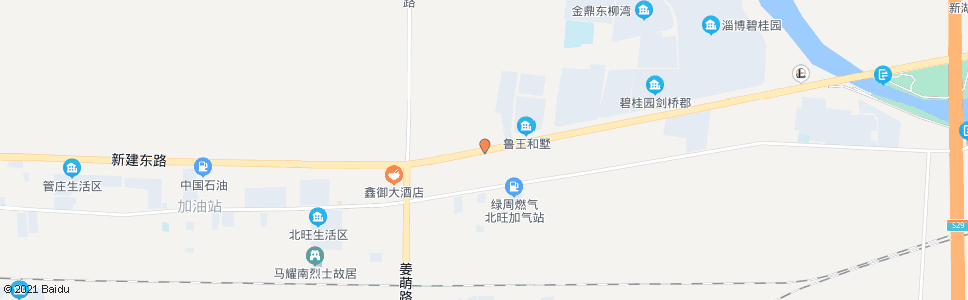 淄博张周路北京路路口_公交站地图_淄博公交_妙搜公交查询2025