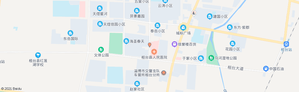 淄博齐鲁医院_公交站地图_淄博公交_妙搜公交查询2024