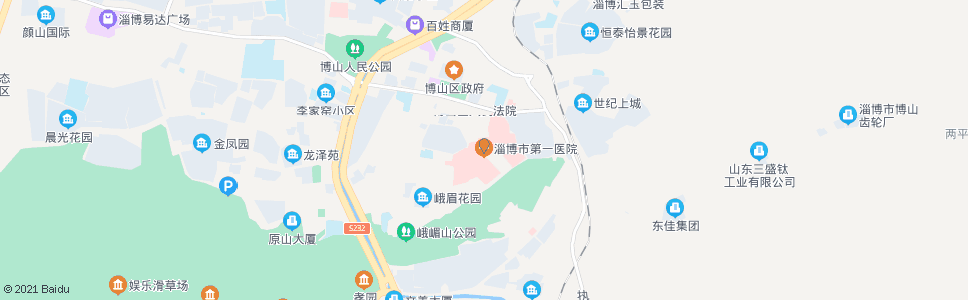 淄博市第一医院_公交站地图_淄博公交_妙搜公交查询2024