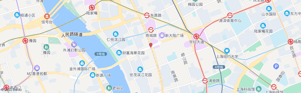 上海浦东南路张杨路_公交站地图_上海公交_妙搜公交查询2024