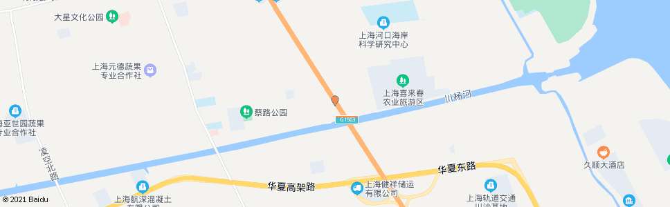 上海川杨河桥(川杨路东川公路)_公交站地图_上海公交_妙搜公交查询2024