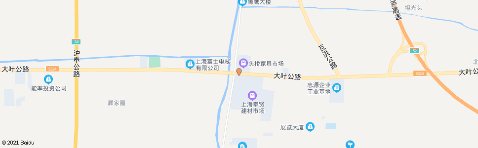 上海大叶公路新奉公路_公交站地图_上海公交_妙搜公交查询2024