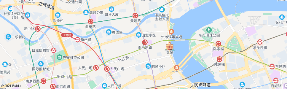 上海南京东路站_公交站地图_上海公交_妙搜公交查询2024