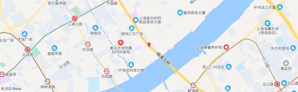 上海杨树浦路松潘路_公交站地图_上海公交_妙搜公交查询2024